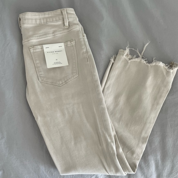 Flying monkey stretch cropped jeans - Picture 1 of 2